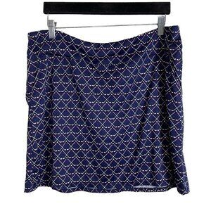 Emerald 18 Skort Golf Clubs Balls Blue‎ Multicolor Pattern Size L Skirt